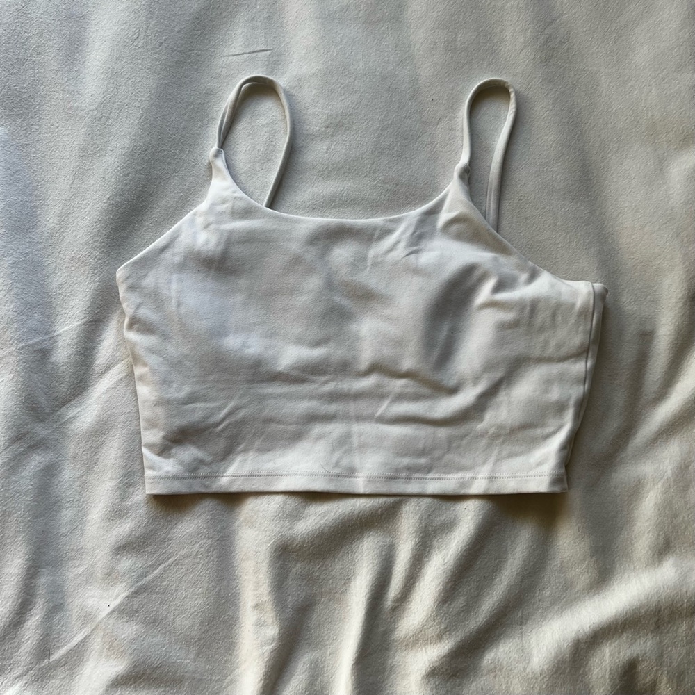 White cropped tank